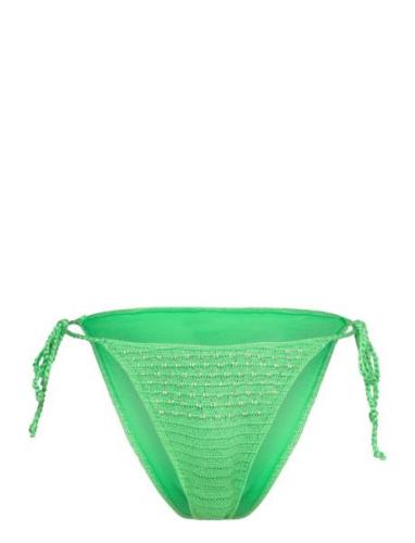 Beaded Crochet Bikini Bottoms Mango Green