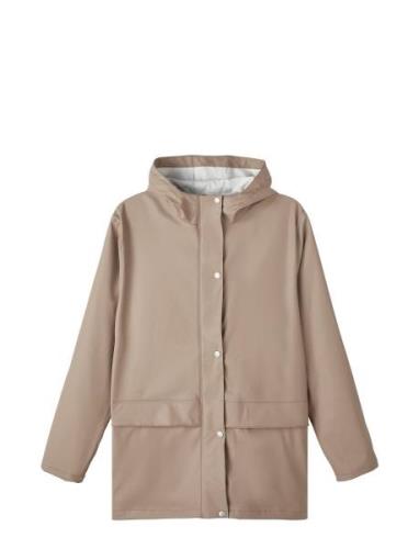 Nlndry10 Long Rain Jacket Fo LMTD Beige