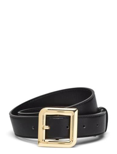 Square Buckle Belt Mango Black