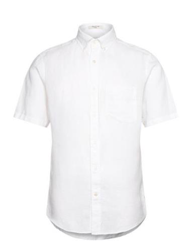 Reg Linen Ss Shirt GANT White