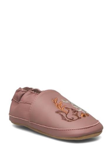 Leather Slippers Autumn Botani Melton Pink