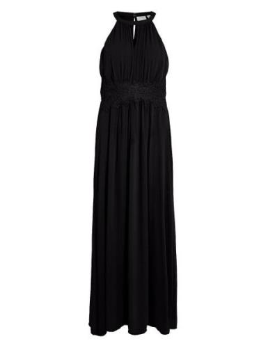 Vimilina Halterneck Maxi Dress - Noos Vila Black