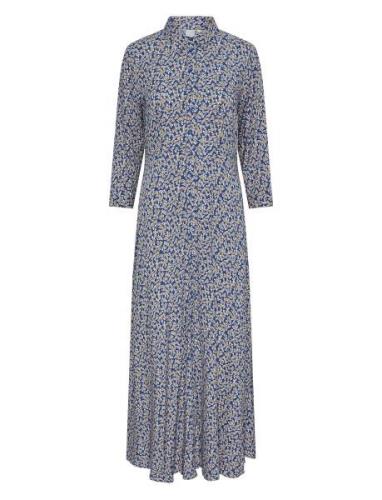 Yassavanna Long Shirt Dress S. YAS Blue