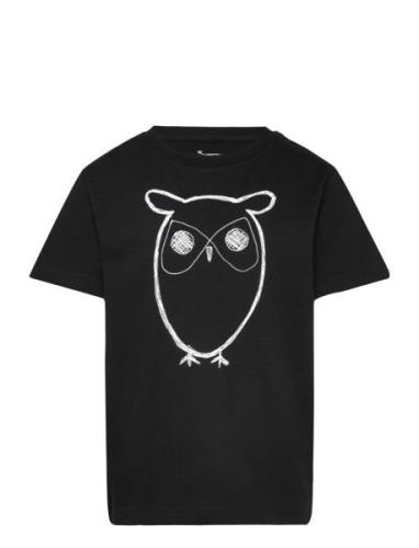 Big Owl T-Shirt - Gots/Vegan Knowledge Cotton Apparel Black