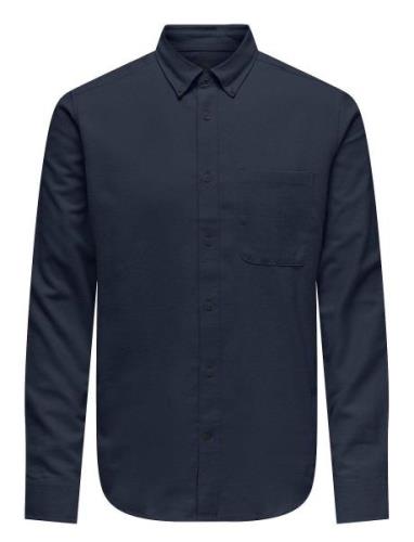 Onsgudmund Slim 1-Pkt Solid Shirt Noos ONLY & SONS Navy