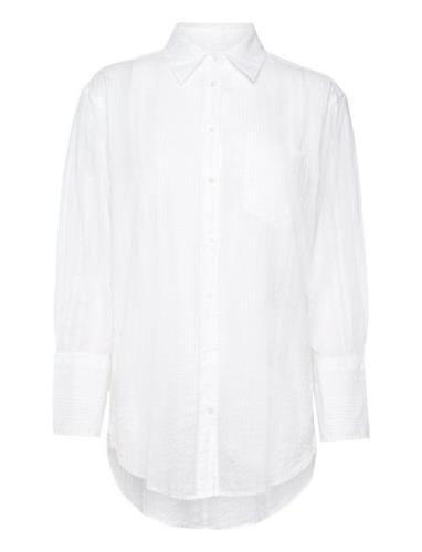 Rel Seersucker Stripe Shirt GANT White