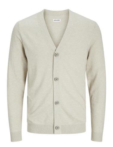 Jjeemil Knit Button Cardigan Noos Jack & J S Beige