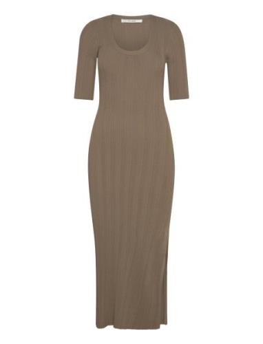 Salvagz Long Dress Gestuz Brown