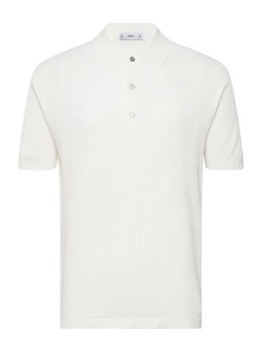 Knit Cotton Polo Shirt Mango White