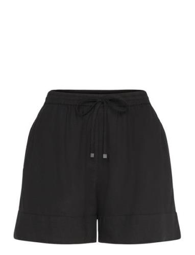 Fluid Shorts With Drawstring Mango Black