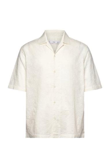 Relaxed-Fit 100% Cotton Embroidered Shirt Mango White