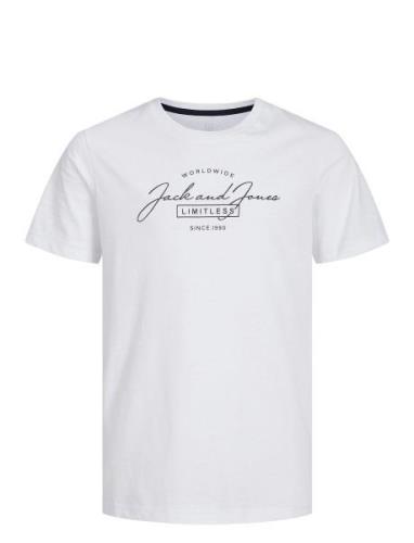 Jjferris Tee Ss Crew Neck Jnr Jack & J S White