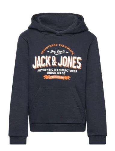 Jjelogo Sweat Hood 2 Col 24/25 Noos Mni Jack & J S Navy