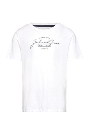 Jjferris Tee Ss Crew Neck Mni Jack & J S White