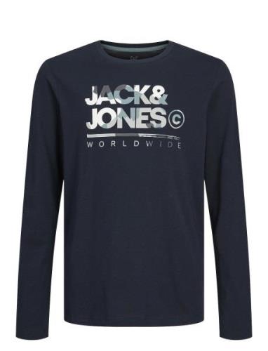 Jjluke Tee Ls Crew Neck Mni Jack & J S Navy