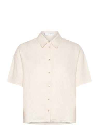 Linen 100% Shirt Mango Cream