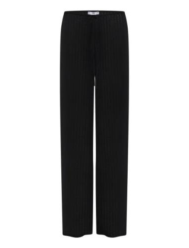 Straight Knitted Trousers Mango Black