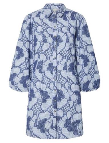 Yassabbie 7/8 Shirt Dress S. - Ex YAS Blue