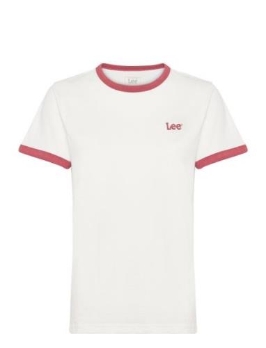 Ringer Tee Lee Jeans White