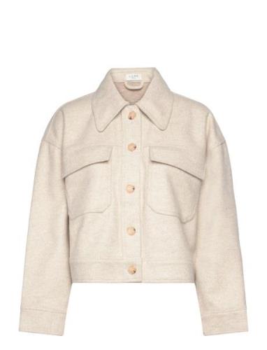 Helia Short Jacket NORR Beige