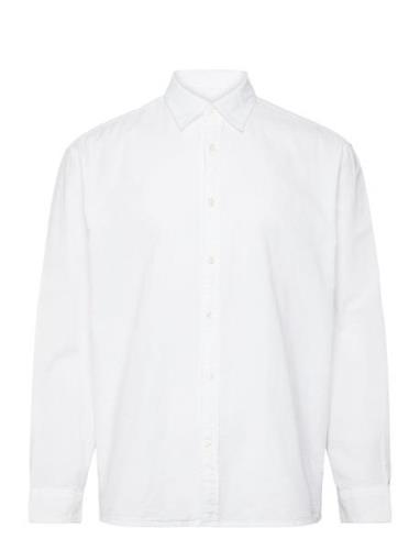 Slhboxy Mat-Ox Ls Shirt Ex Selected Homme White