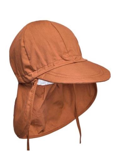 Cap W/Neck - Solid Colour Melton Brown