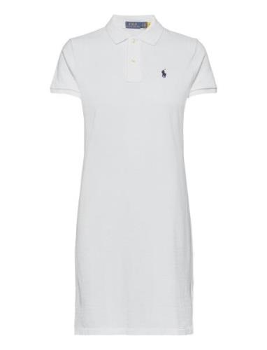 Cotton Mesh Polo Dress Polo Ralph Lauren White