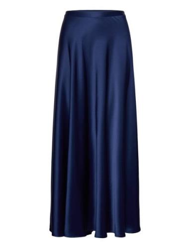 Bias-Cut Double-Faced Satin Skirt Polo Ralph Lauren Navy