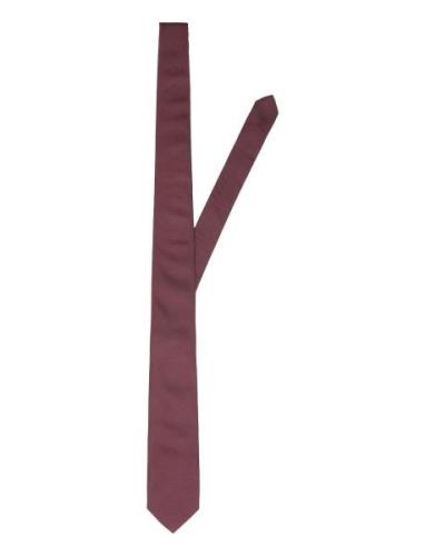 Slhpeter Structure Tie Noos Selected Homme Burgundy