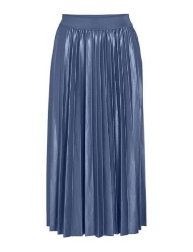 Vinitban Midi Skirt - Noos Vila Blue