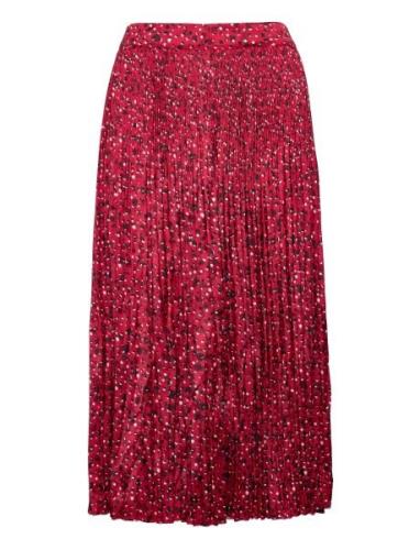 Pleated Printed Maxi Skirt In Recycled Polyester Scotch & Soda Pattern...