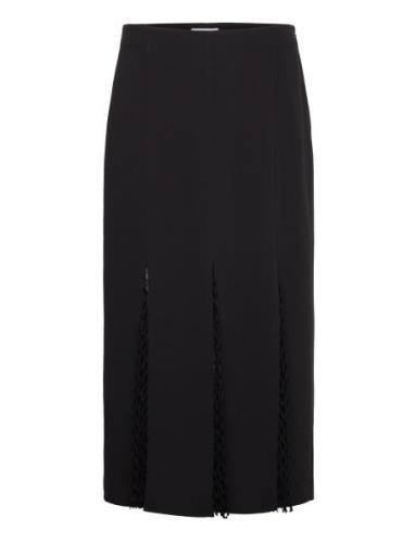 Net Layered Insert Midi Skirt Calvin Klein Black