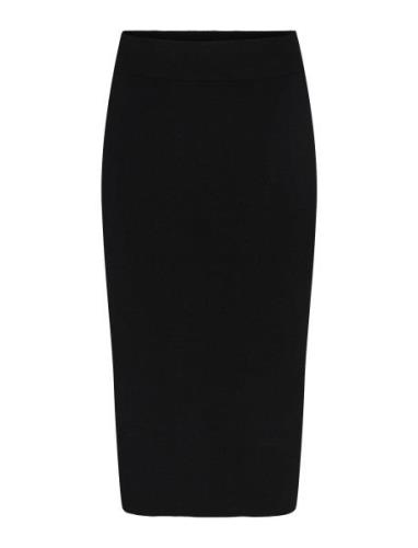 Yasassi Hw Midi Knit Skirt S. Noos YAS Black