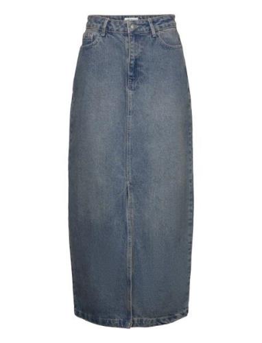 Esbow Long Skirt Denim F Enkel Studio Blue