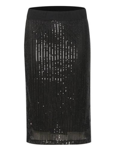 Kabolette Sequin Skirt Kaffe Black