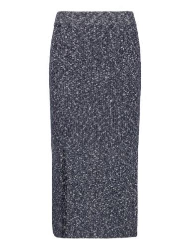 Texture Nep Pencil Skirt Tommy Hilfiger Blue