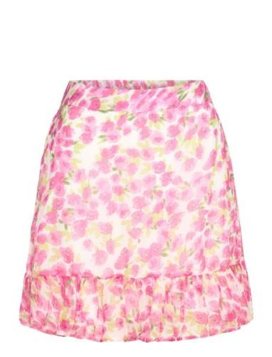 Vmsmilla H/W Short Skirt Wvn Ga Vero Moda Pink