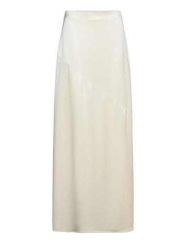 Alexis Diagonal Seam Maxi Skirt Malina Cream