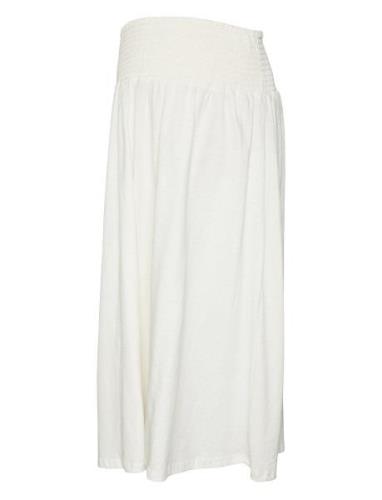 Mlerica Jrs Midi Skirt Mamalicious White