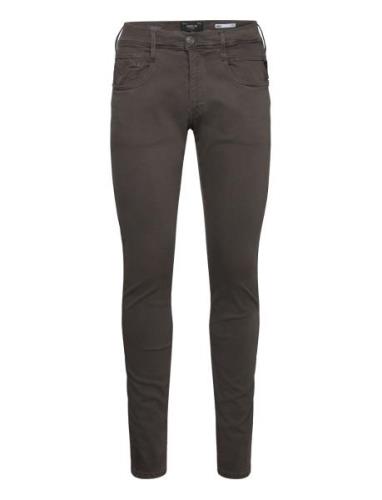 Anbass Trousers Slim Hyperflex Colour Xlite Replay Grey