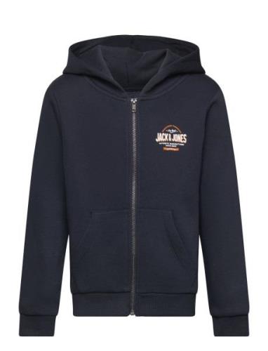 Jjelogo Swt Zip Hood 2Col 24/25 Noos Mni Jack & J S Navy