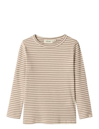 Nmflake Ls Slim Top Lil Lil'Atelier Beige