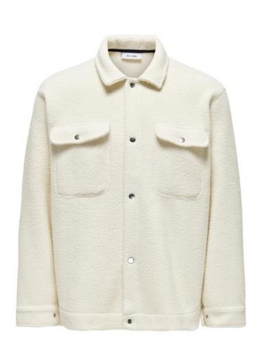 Onsemilio Teddy Overshirt Sweat Vd ONLY & SONS White