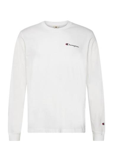 Crewneck Long Sleeve T-Shirt Champion White