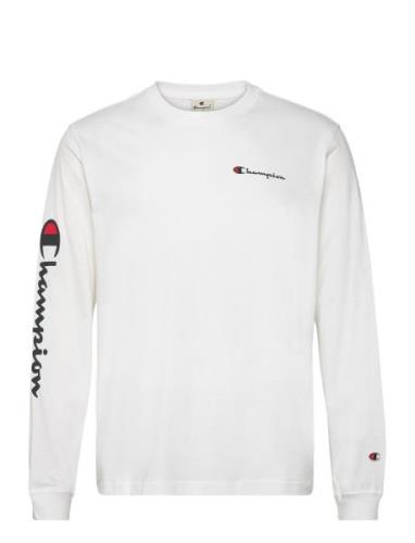 Crewneck Long Sleeve T-Shirt Champion White