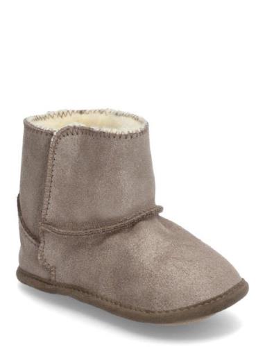 Boots Suede Glitter En Fant Beige