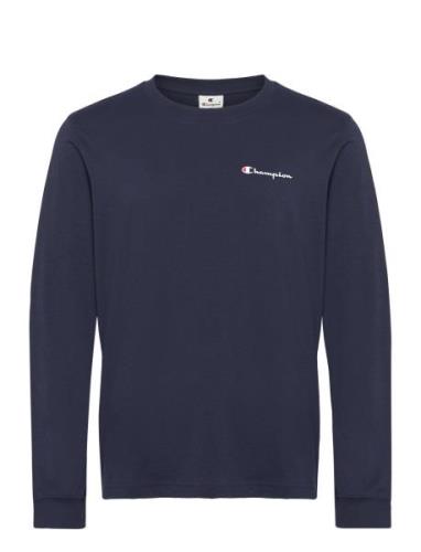 Crewneck Long Sleeve T-Shirt Champion Navy