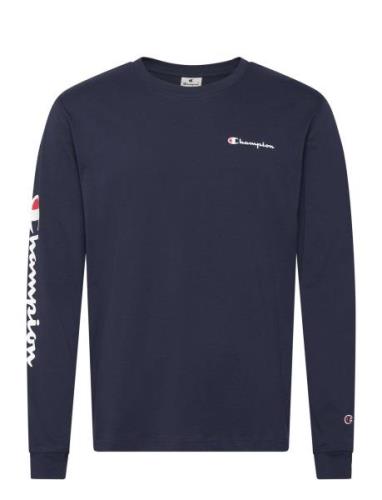 Crewneck Long Sleeve T-Shirt Champion Navy