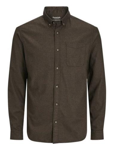 Jjeclassic Melange Shirt Ls Noos Jack & J S Brown