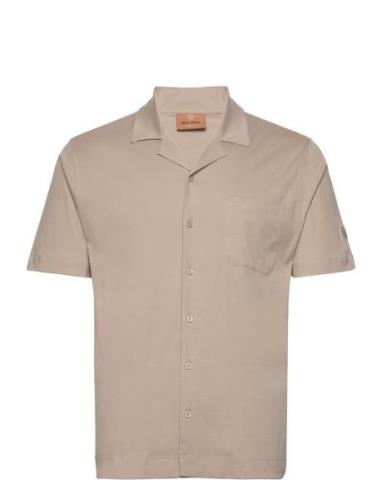 Mmgmarco Cuban Ss Shirt Mos Mosh Gallery Beige